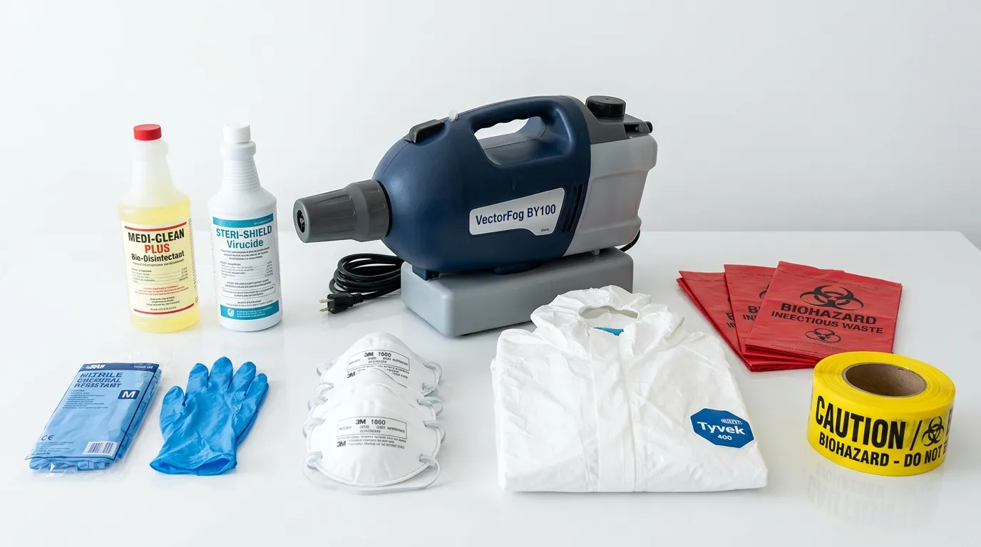 Professional biohazard remediation crew working in Bexley